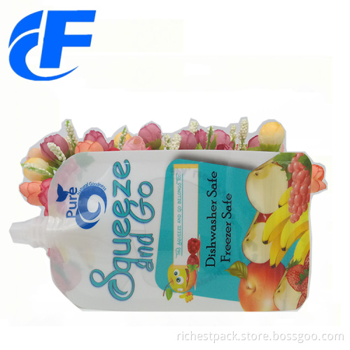 Customized liquid pouch spout plastic drink bag